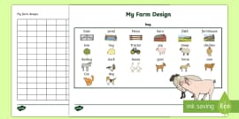 The Farm Aistear Trace the Words Worksheet (teacher made)