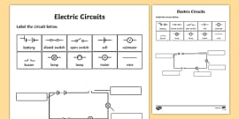 Handy KS2 Electrical Symbols Word Mat - Primary Resource