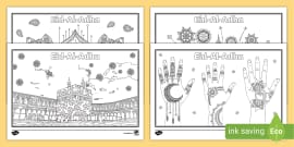 Eid Mindfulness Coloring Pages (Teacher-Made) - Twinkl