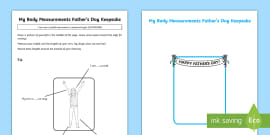 Body Measurements - Metric and Imperial Worksheet