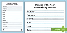 13 Pages Cursive Tracing Worksheet, Alphabet Cursive Printable, Days of the  Week Cursive Handwriting Worksheet Months of the Year Cursive 