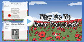 Why We Wear Poppies on Remembrance Day — PowerPoint for Kids