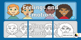 Feelings and Emotions Display Banner (teacher made) - Twinkl