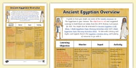 Ancient Egyptians CfE Homework Grid - Twinkl