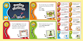 Guided Reading Challenge Cards | Book Tasks | Printable