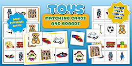 Toy Shadow Match Activity, Toys