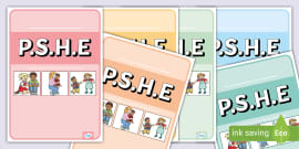 PSHE Book Cover (teacher made) - Twinkl