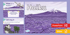 Haiku Writing – How To Write A Haiku Lesson Pack - KS2