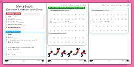 Grade 1 Maths: Mental Maths: Rapid Recall: Term 3 - Twinkl