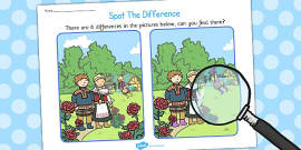 Snow White Spot the Difference Activity (teacher made)