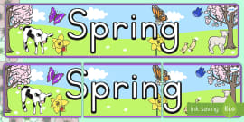 Signs of Spring Worksheet and Checklist - Twinkl