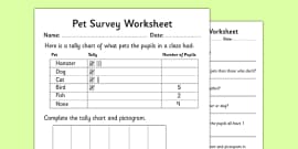 Tally Chart Template - Science Resource - Twinkl