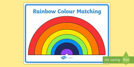 Rainbow Colouring Sheet Template (teacher made)