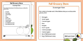 Fall Scavenger Hunt Printable and Digital | Twinkl - Twinkl