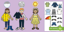 Clothes for Different Seasons (teacher made) - Twinkl