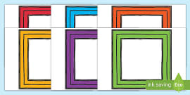 Picture Frames Display Posters Cut-Outs (teacher made)