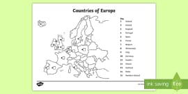 KS1 Labelled Printable World Map - Geography - Twinkl