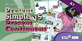 ESL Present Simple vs Present Continuous {Activity}