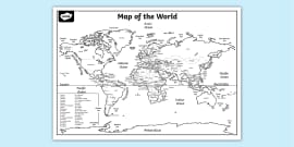 blank world map for kids with countries