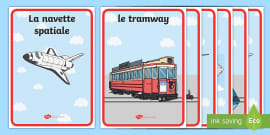 Jeu de loto sur les moyens de transport (teacher made)