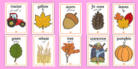 Autumn Number and Object Display Posters (1-20) - Twinkl