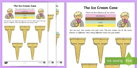 Ice Cream Maths Worksheet / Worksheet, worksheet