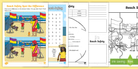 FREE! - Sun, Sea and Beach Safety Information and Activity Pack