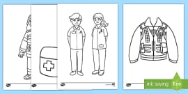 coloring pages for first aid