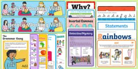 Year 1 English Working Wall Display Pack | Teaching Resource