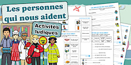 Cartes de vocabulaire : Les métiers - Twinkl