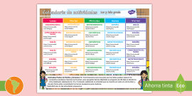 FREE! - Hoja de actividad: Calendario de actividades 3ro y 4to grado ...