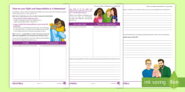 Rights And Responsibilities Worksheet | Download And Use Now