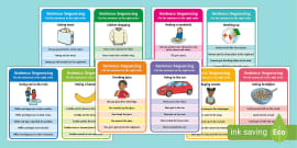 3 Steps Sequencing Cards Drinking Water Activity - 3 Steps Sequencing Cards