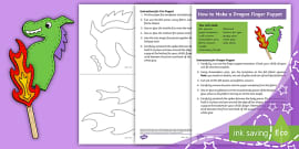 How to Make a Dancing Dragon Craft Instructions