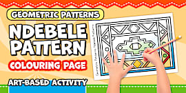 Geometric Patterns Using Ndebele Pattern Ndebele Art - Twinkl South Africa - Teaching Resources