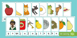 CVC Words Peg Matching Game (teacher made) - Twinkl