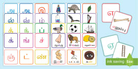 TAMIL Numbers in Words Counting Flashcards Learn Tamil -  Sweden