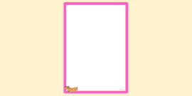 FREE! - Simple Blank Running Boy Page Border | Page Borders | Twinkl