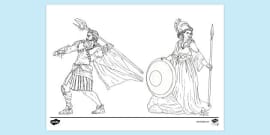 FREE! - Roman Mythology Colouring Page (teacher made)