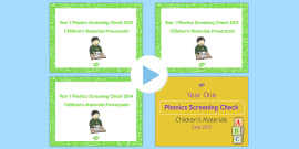 Year 1 Phonics Screening Check Resource Pack