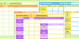 Daily 2 Child Planner (teacher made) - Twinkl