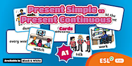 ESL Present Simple vs Present Continuous {Lesson}