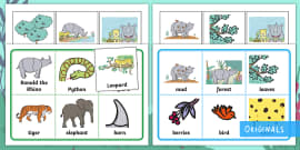 FREE! - Ronald the Rhino Story Cut-Outs - Ronald the Rhino, rhyming ...