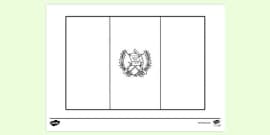 Mexican Flag Colouring Sheet - KS1 Resources (teacher made)