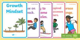 Growth Mindset Quote Posters - Teaching Resource - Twinkl