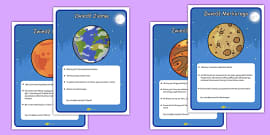 Space Travel Agents Role Play Destination Posters - Twinkl