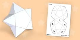 Matariki 3D Star Paper Craft Template (teacher made)