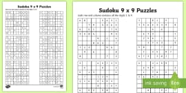 Sudoku 4x4 Hard Japanese Puzzles Number Games 4x4 