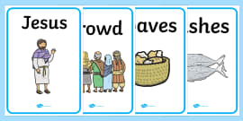 The Loaves And Fishes Sequencing (4 per A4) (teacher made)