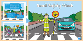 Road Safety Posters | Crossing the Road - Display resources